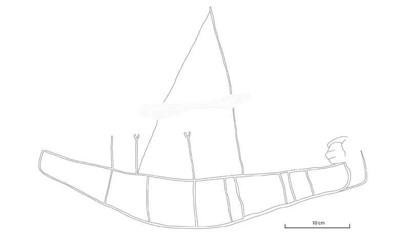 Figure 9 Hedgehog-headed boat from Khufu rock inscription site