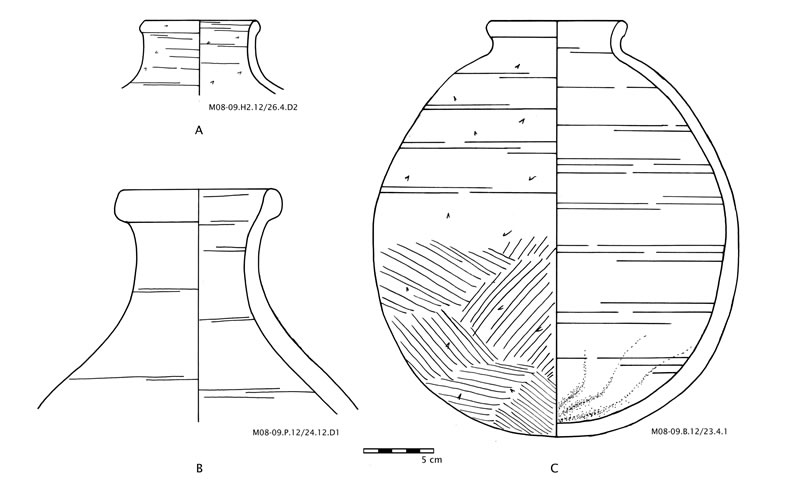 Figure 4 First Intermediate Period and Middle Kingdom jars from Mo’alla necropolis.